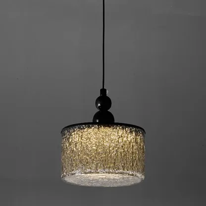 Adjustable Modern Square Resin Black LED Pendant Light  Image - 2