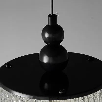 Adjustable Modern Square Resin Black LED Pendant Light  Image - 12