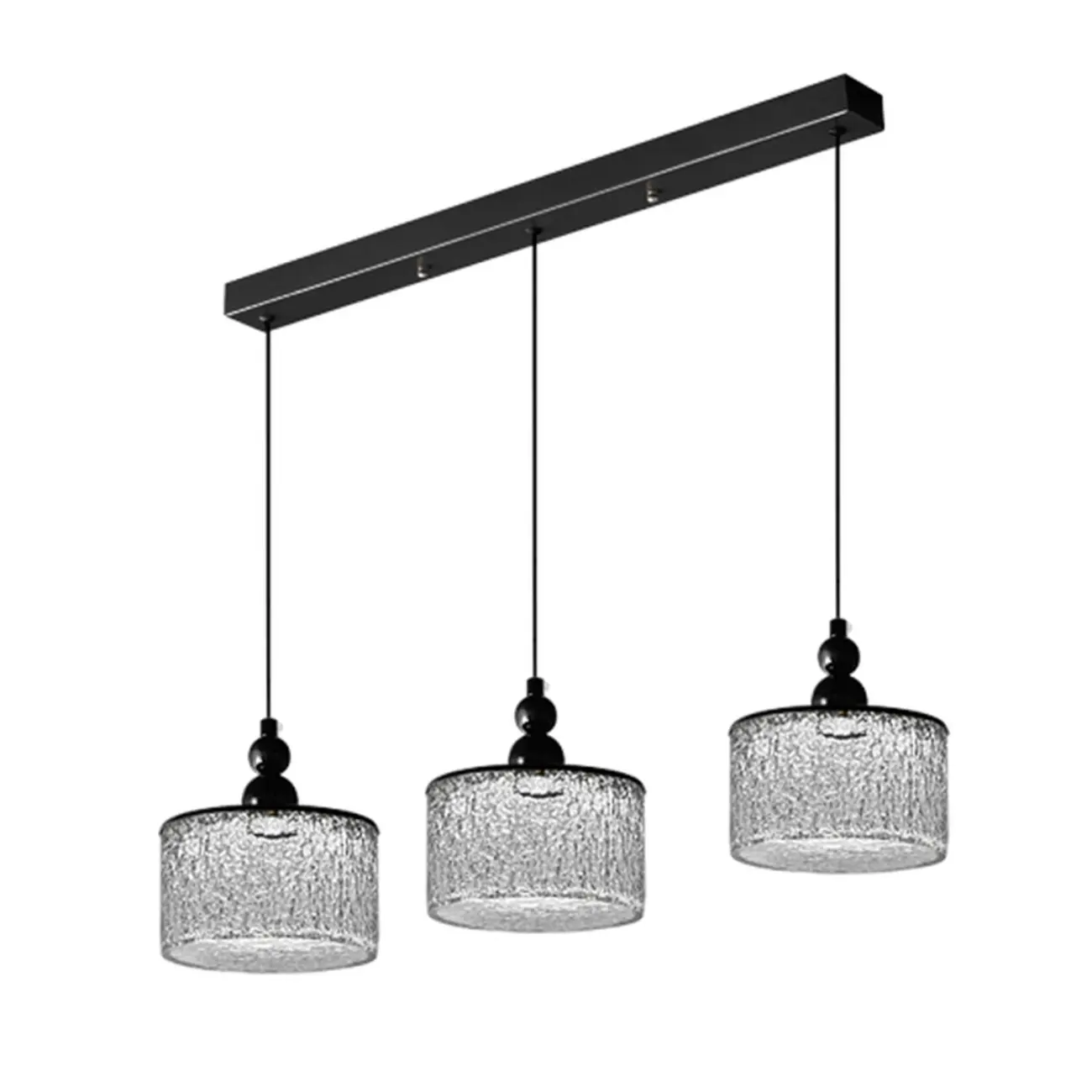 Adjustable Modern Square Resin Black LED Pendant Light  Image - 13 | homeyfad