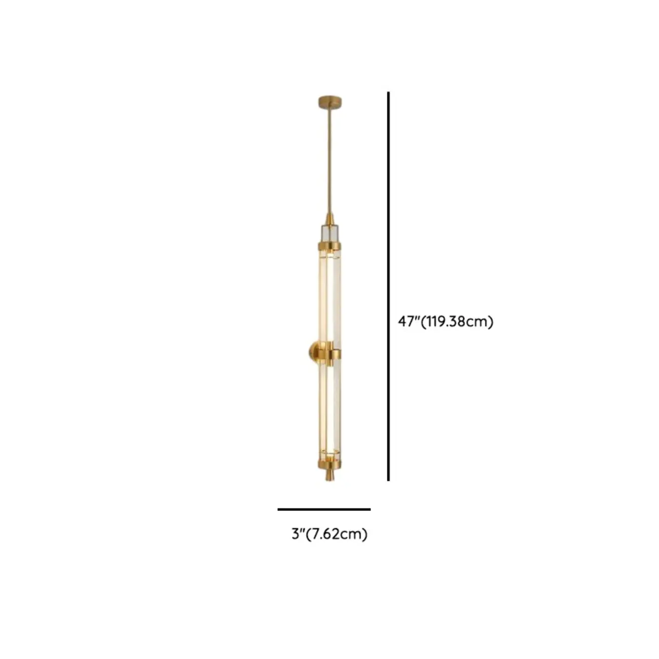 Gold Cylinder Wall Sconce Lamp with 2 LED Bulbs Warm Light Image - 13 | homeyfad