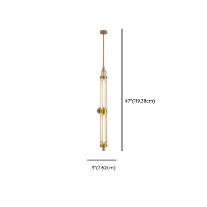 Gold Cylinder Wall Sconce Lamp with 2 LED Bulbs Warm Light Image - 13