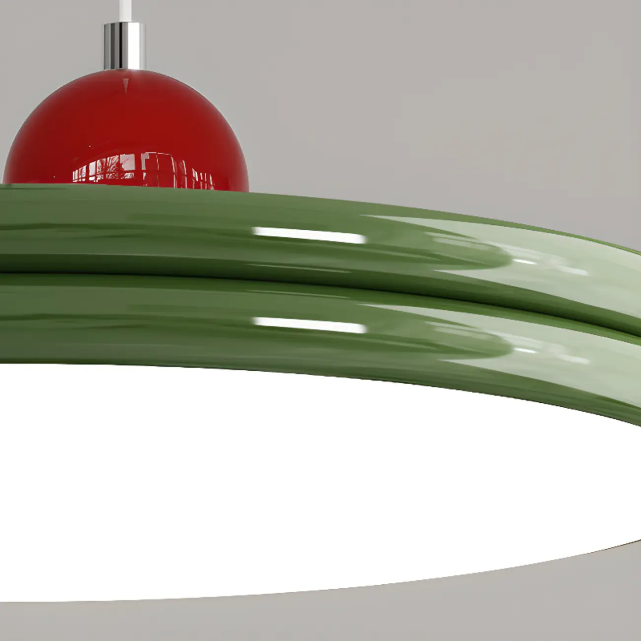 Casual LED Chalk Lucite Round Pendant Lighting with Adaptable Hanging Length Image - 10 | homeyfad