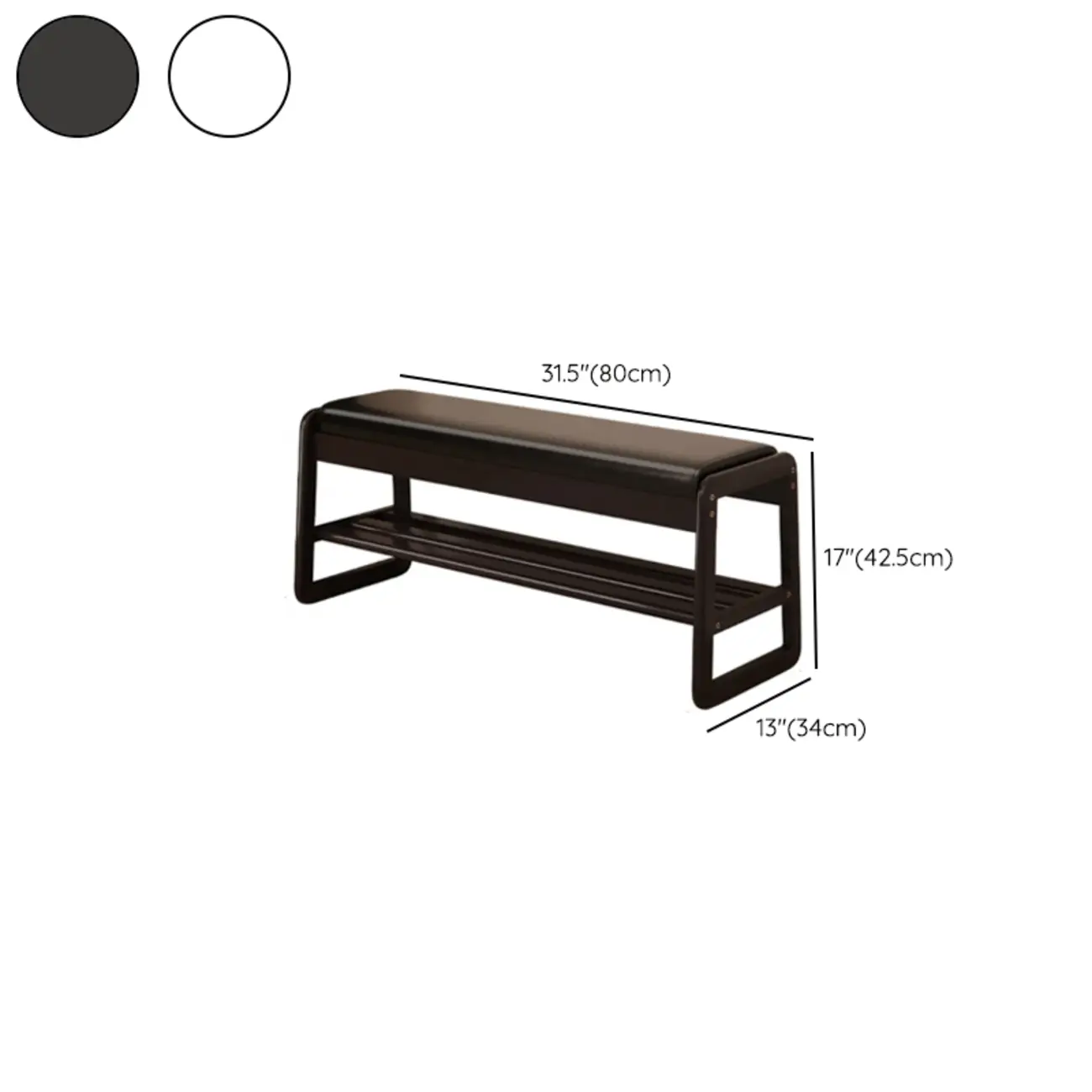 Modern Upholstered Wooden Entryway Bench with Storage Image - 14 | homeyfad