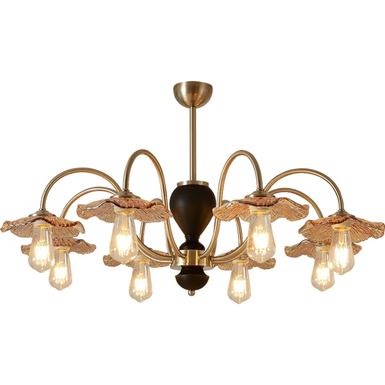 Retro Geometric 6/8 Lights Glass Chandelier in Chrome  Image - 5 | homeyfad