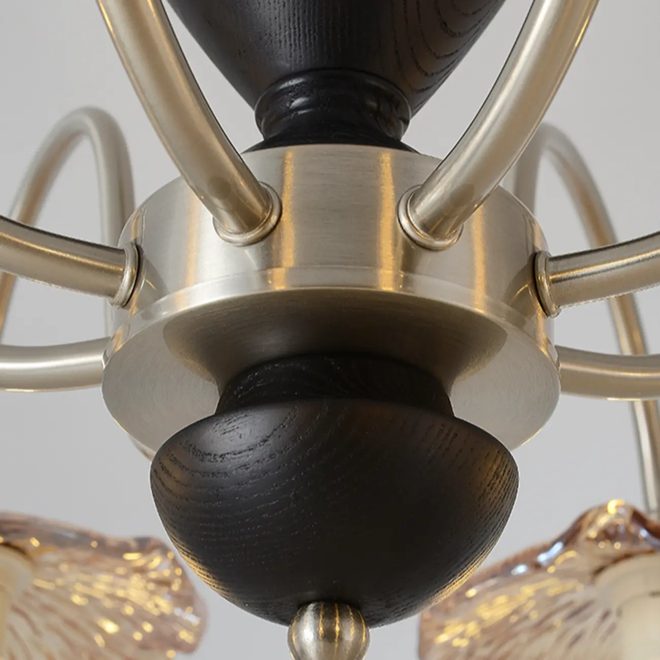 Retro Geometric 6/8 Lights Glass Chandelier in Chrome  Image - 7 | homeyfad