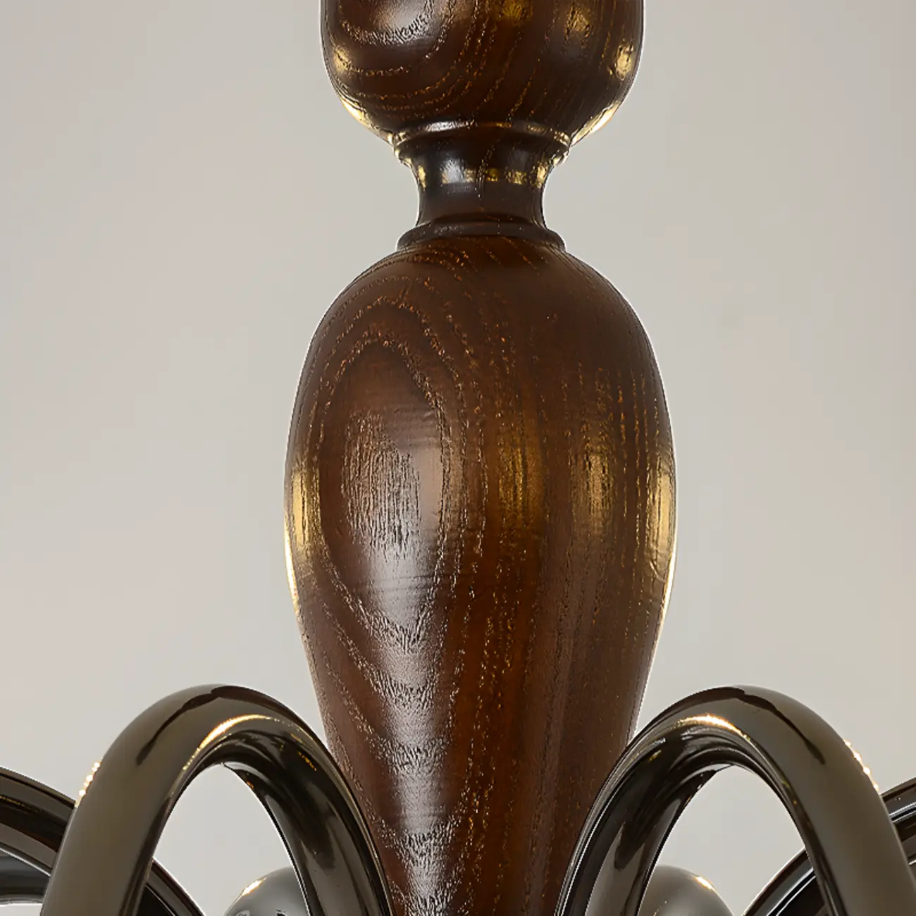 Modern Black 6/8 Light Candelabra Chandelier in Dimmable  Image - 8 | homeyfad