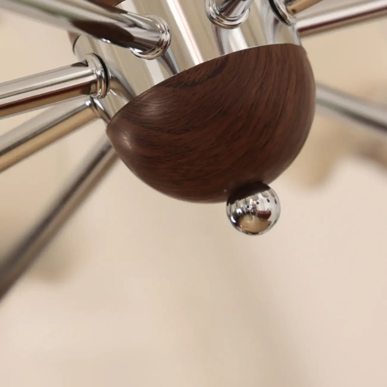 Black Floral Metal Glass Modern Linear Chandelier Image - 8