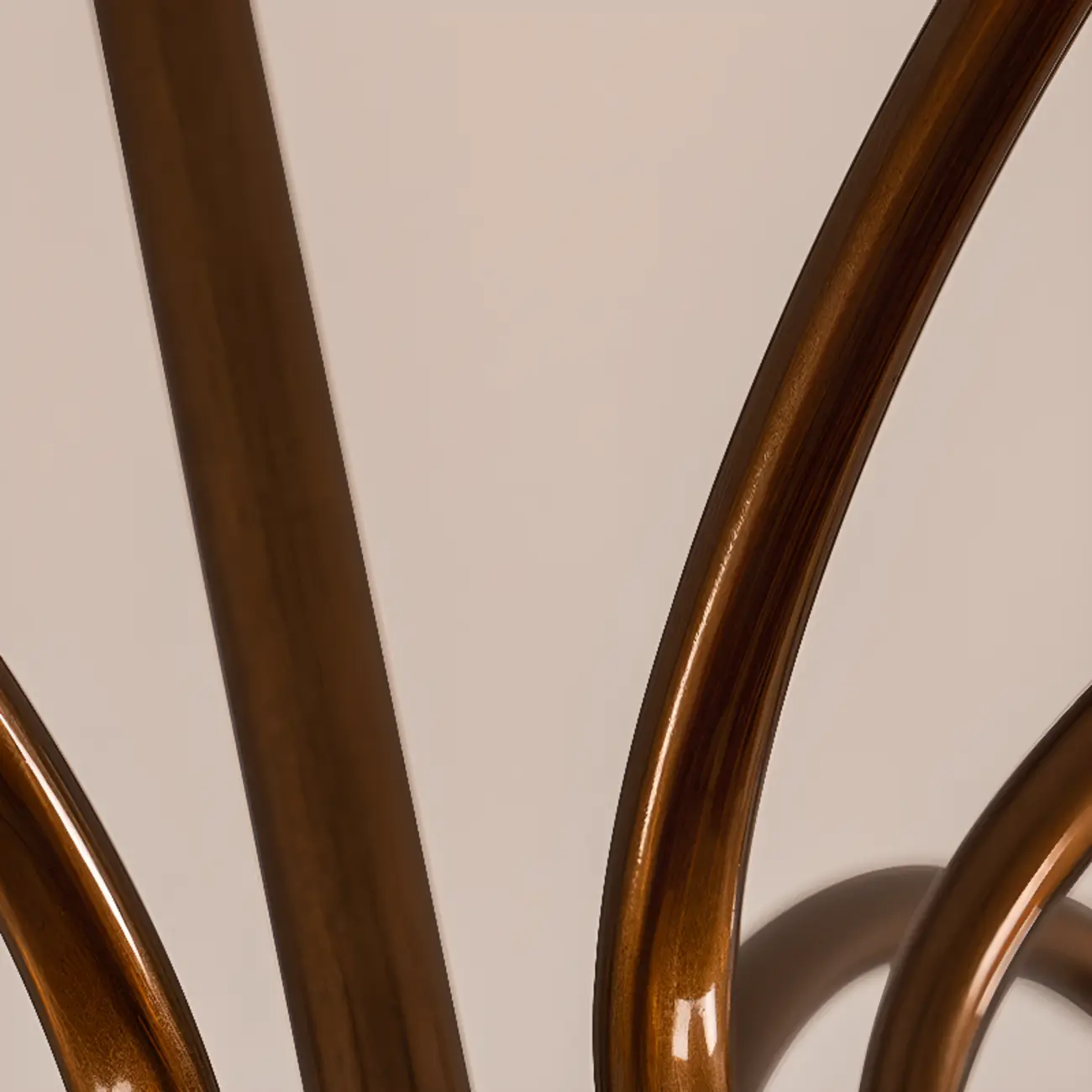 Bronze Floral Glass Semi Flush Mount Chandelier Retro Image - 8 | homeyfad