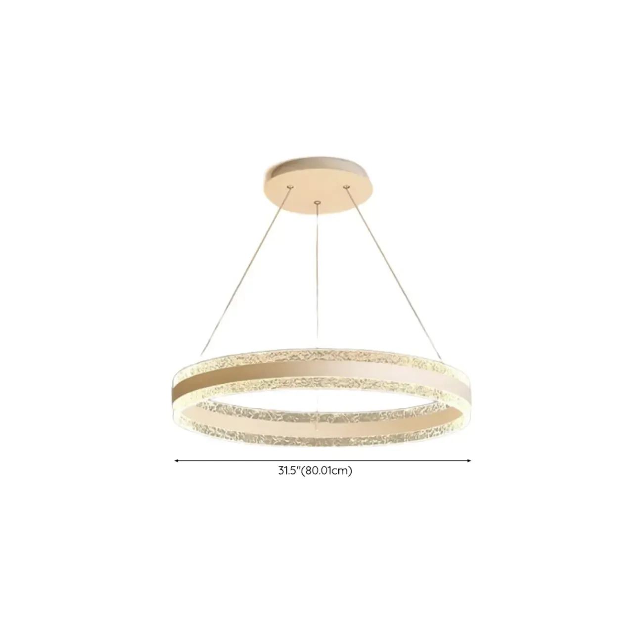 Gold Crystal Circular Metal Chandelier Modern Design Image - 22