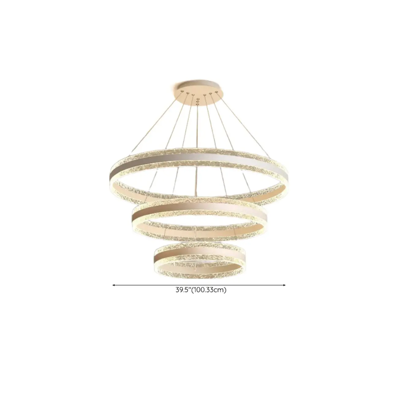 Gold Crystal Circular Metal Chandelier Modern Design Image - 30 | homeyfad