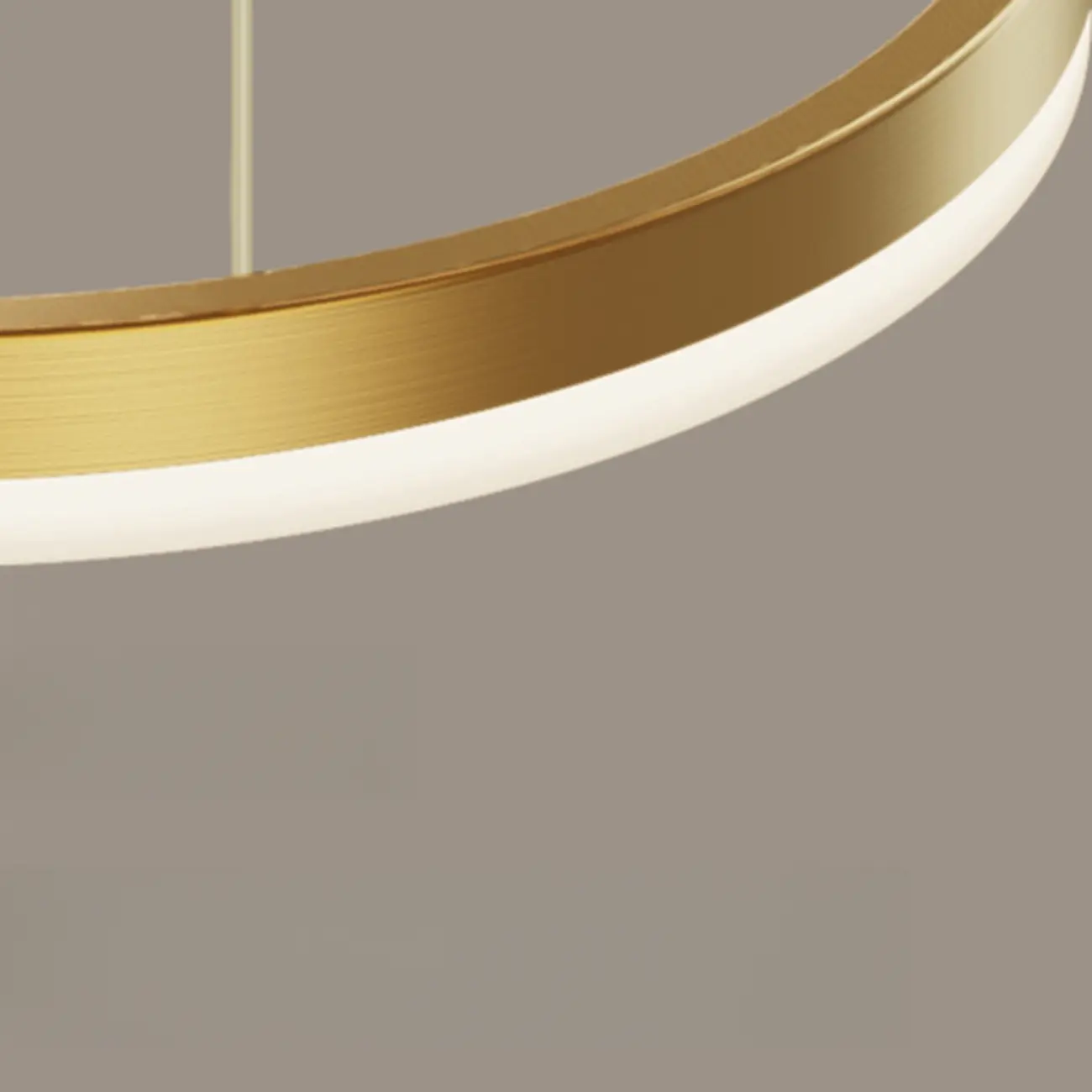 Modern Gold Multi-Circle Tiered Metal Ring LED Chandelier Image - 13 | homeyfad