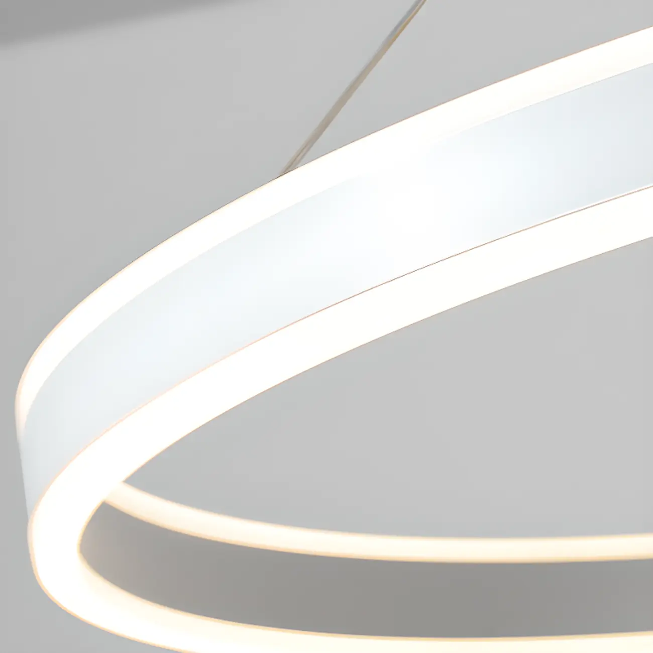 Black Circular Metal Ring Modern Chandelier Light Image - 15 | homeyfad