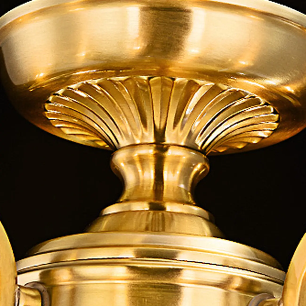 Gold Glass Crystal Chandelier Elegant Curved Luxury Image - 15 | homeyfad