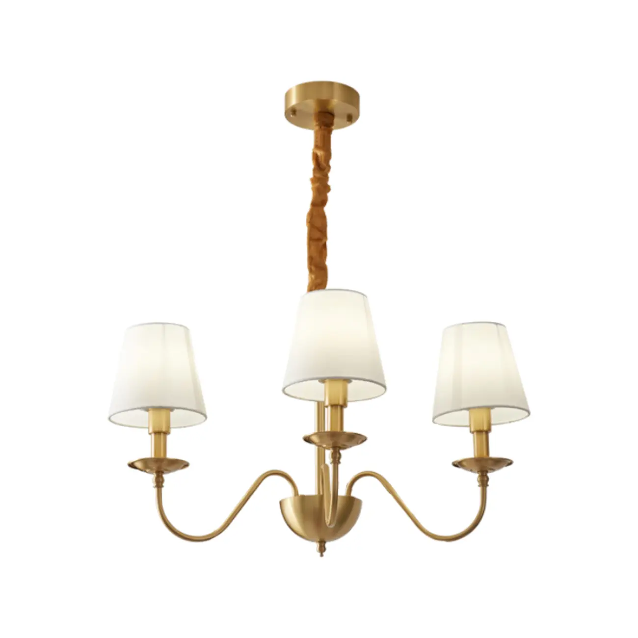 Gold Metal Elegant Modern Linear Chandelier Light Image - 5 | homeyfad