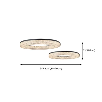 Black Circular Crystal Modern Chandelier Light Image - 22