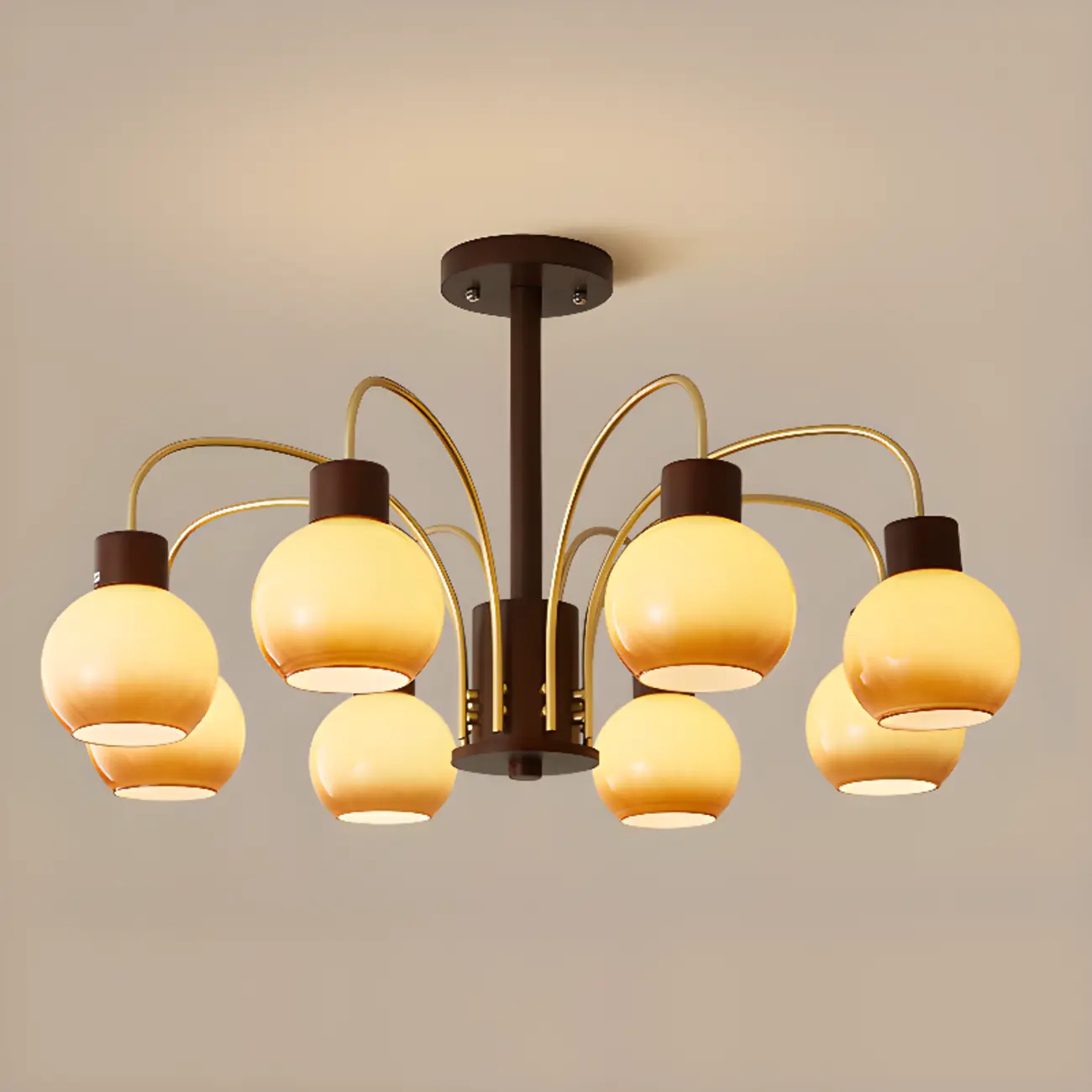 Gold Linear Glass Modern Chandelier Black Light Image - 10 | homeyfad