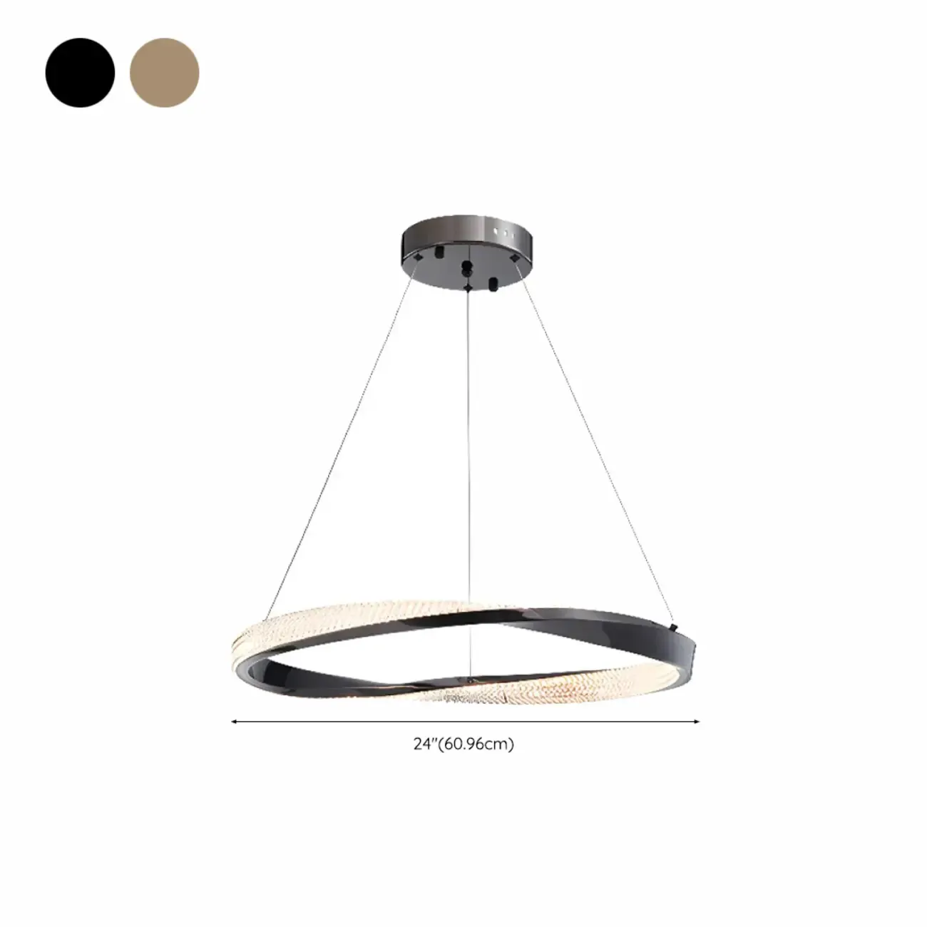 Black Linear Crystal Modern Chandelier Light Fixture #size
