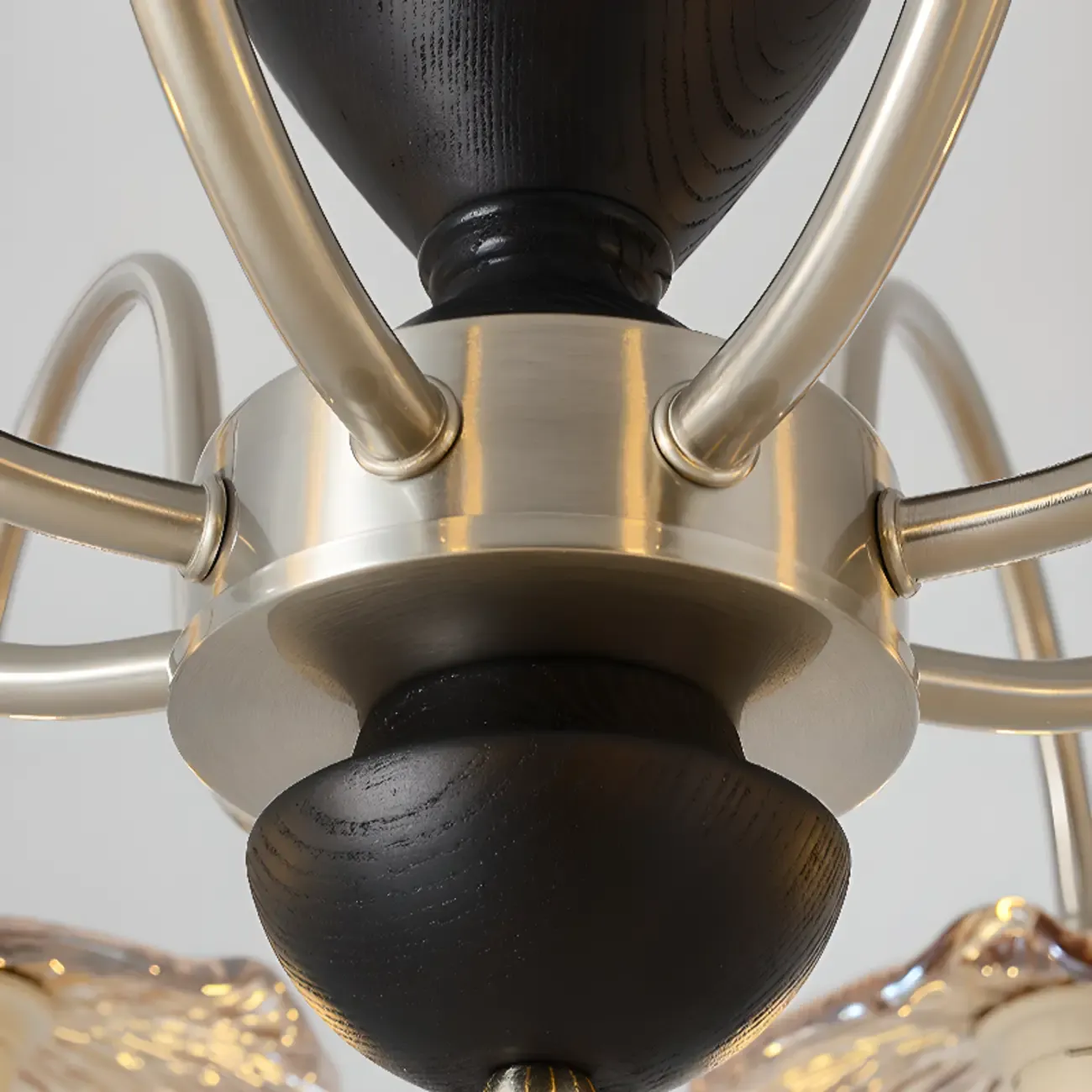 Geometric Large Downrods Chandelier for Dining Room in 6/8 Light Image - 10