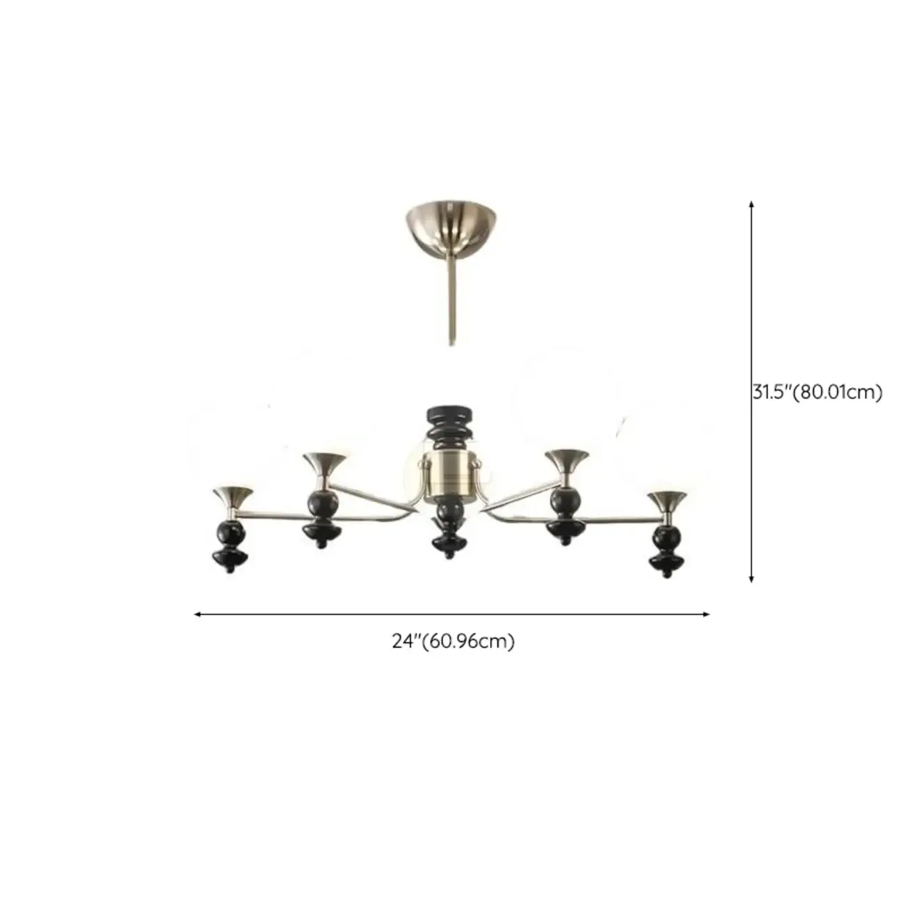 Black Glass Sphere Metal Modern Crystal Chandelier Image - 15