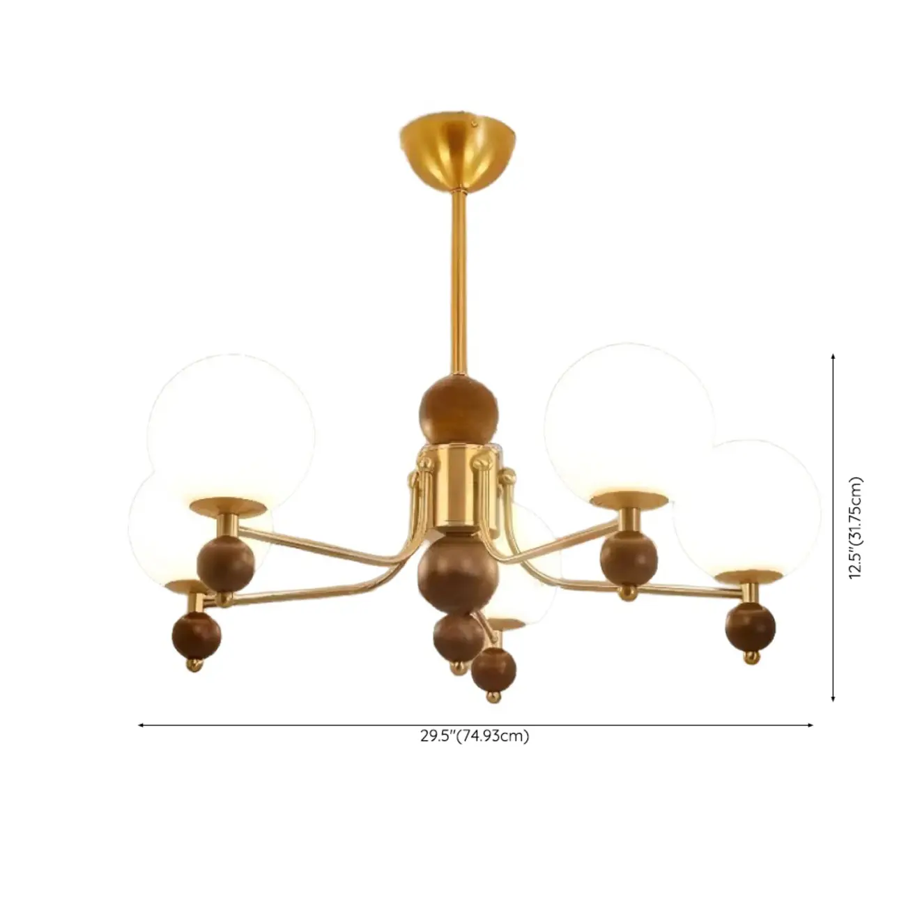 Black Glass Sphere Metal Modern Crystal Chandelier Image - 19 | homeyfad