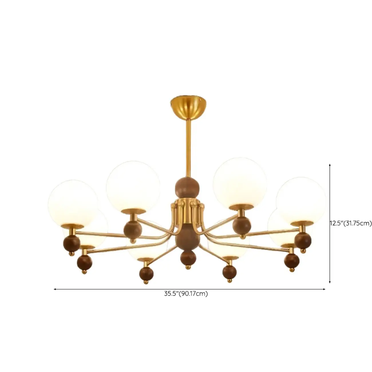 Black Glass Sphere Metal Modern Crystal Chandelier Image - 21 | homeyfad