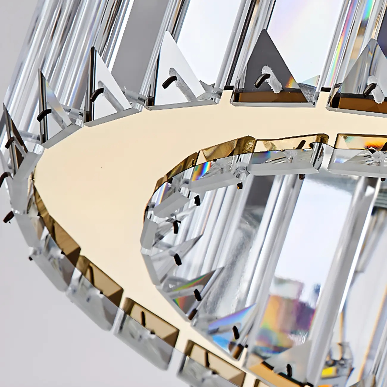 Elegant LED Golden Crown Shape Crystal Chandelier  Image - 13 | homeyfad