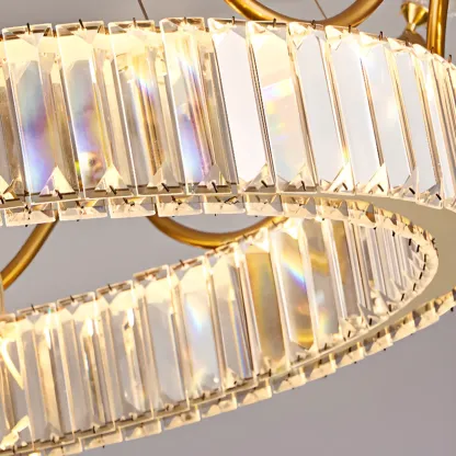 Elegant LED Golden Crown Shape Crystal Chandelier  Image - 14