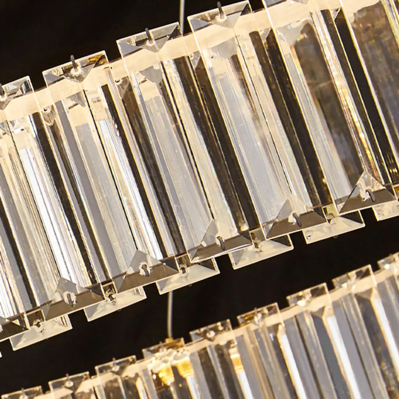 Gold Curved Crystal Chandelier Modern Elegant Design Image - 6 | homeyfad