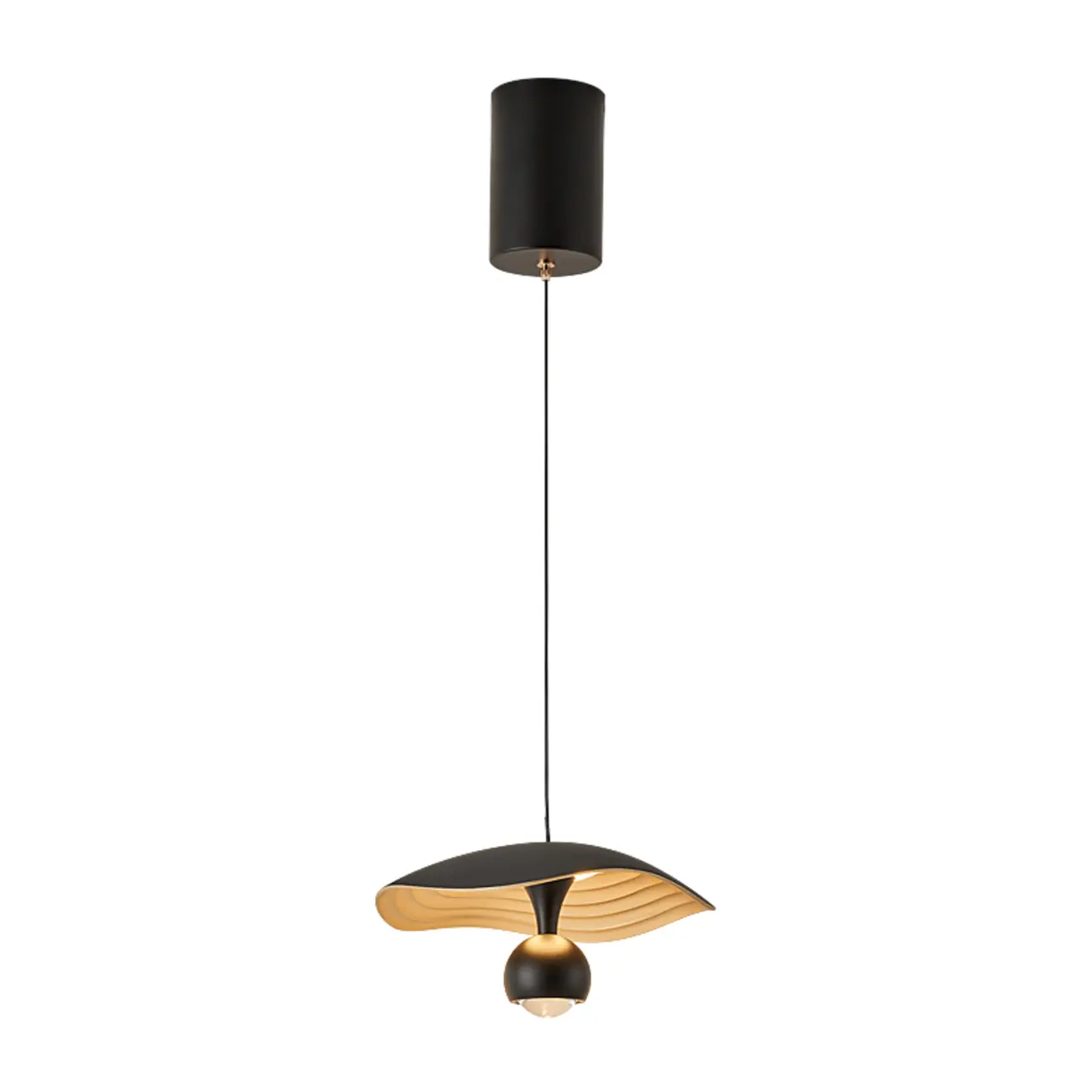 Modern Black 2-Light Pendant Light Fixture Adjustable Height Image - 3 | homeyfad