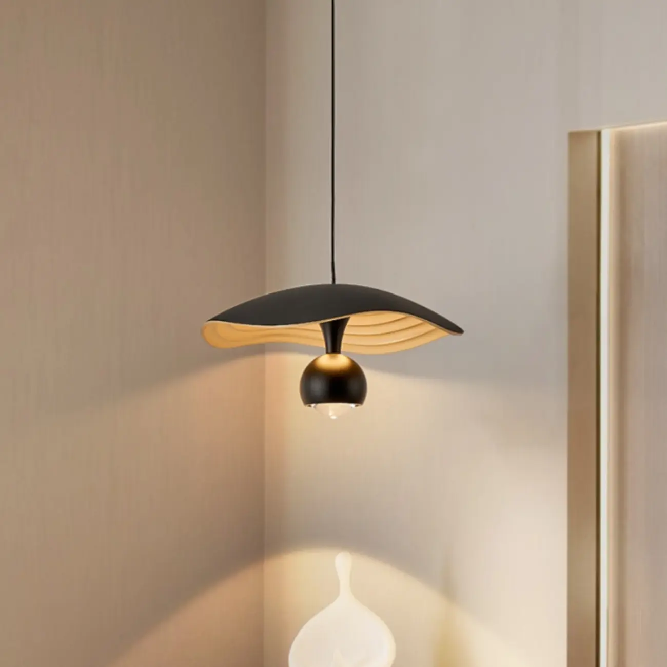 Modern Black 2-Light Pendant Light Fixture Adjustable Height Image - 2 | homeyfad
