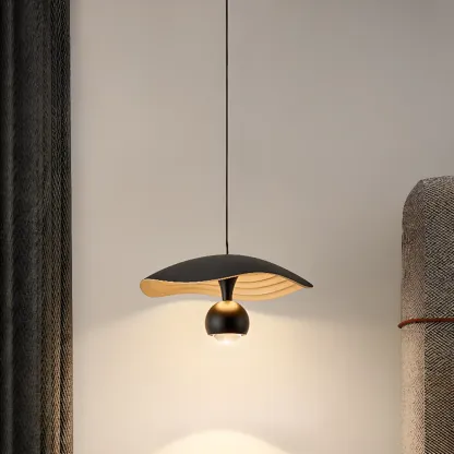 Modern Black 2-Light Pendant Light Fixture Adjustable Height Image - 6