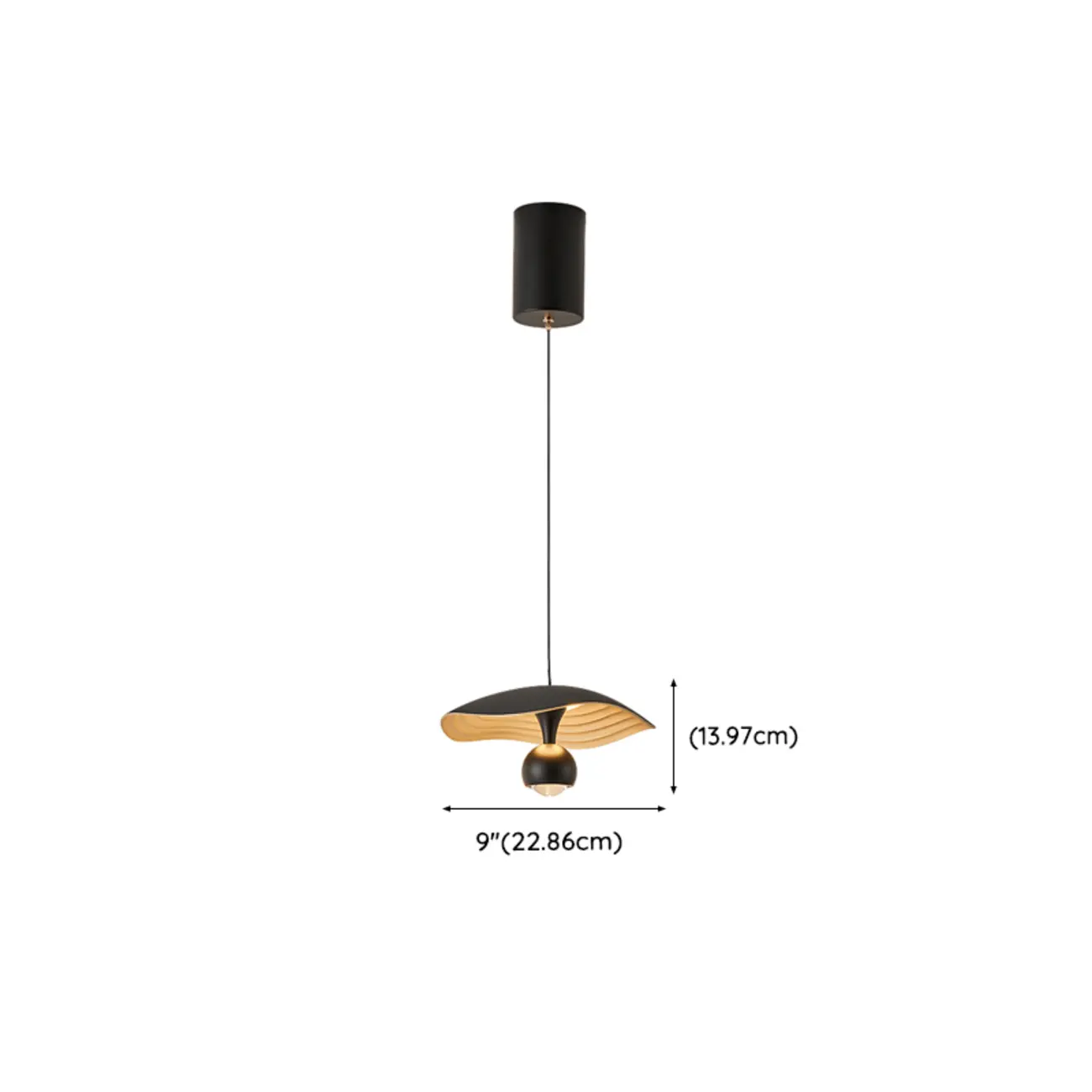 Modern Black 2-Light Pendant Light Fixture Adjustable Height #size