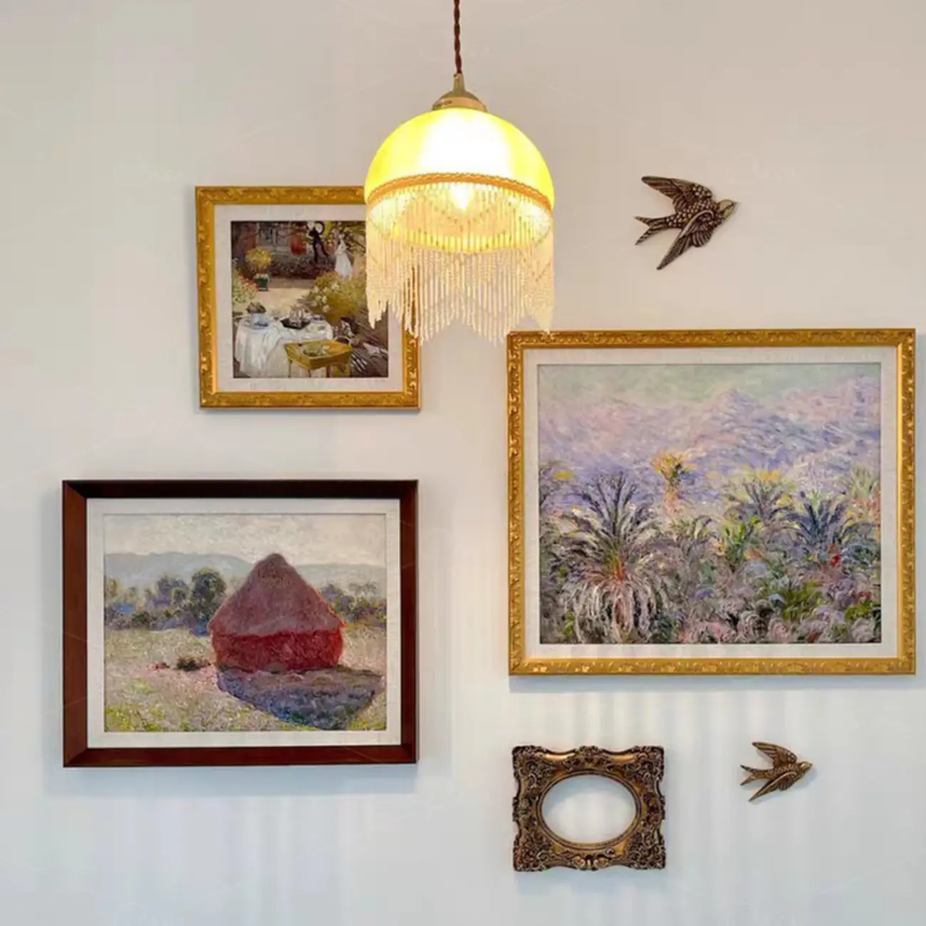 Yellow Glass Modern Dome-Shape Pendant Light Hanging Fixture  Image - 1 | homeyfad