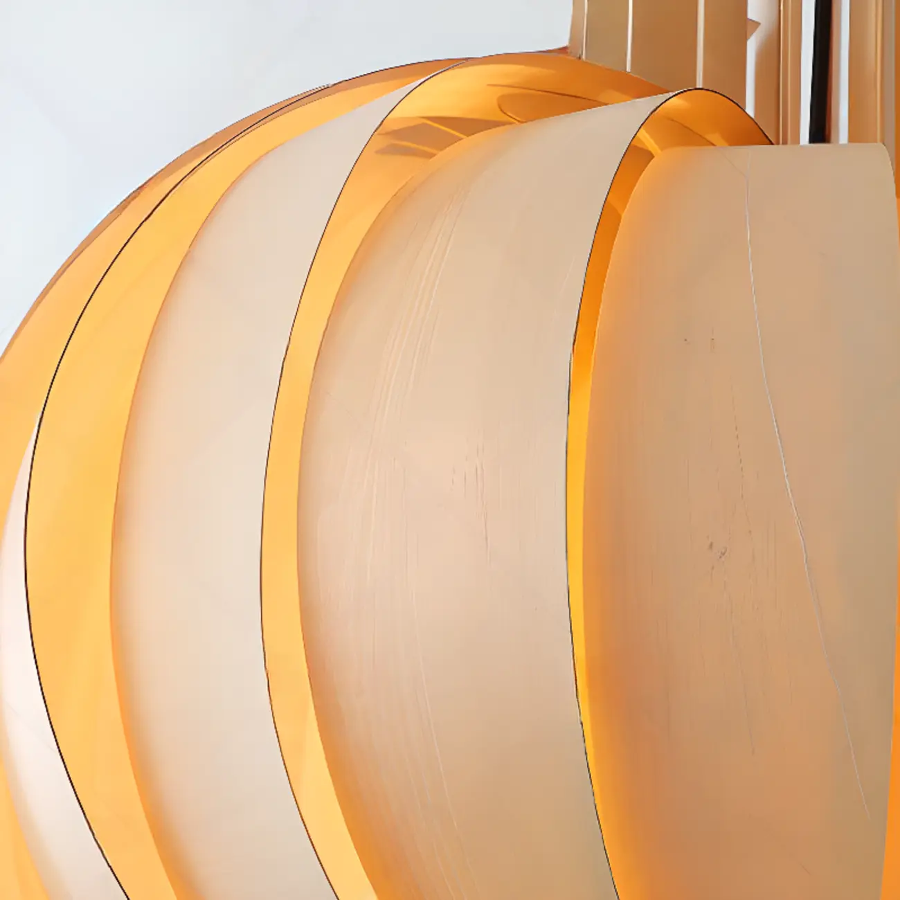 Unique Solid Wood Brown Globe Pendant Light for Indoor  Image - 11 | homeyfad