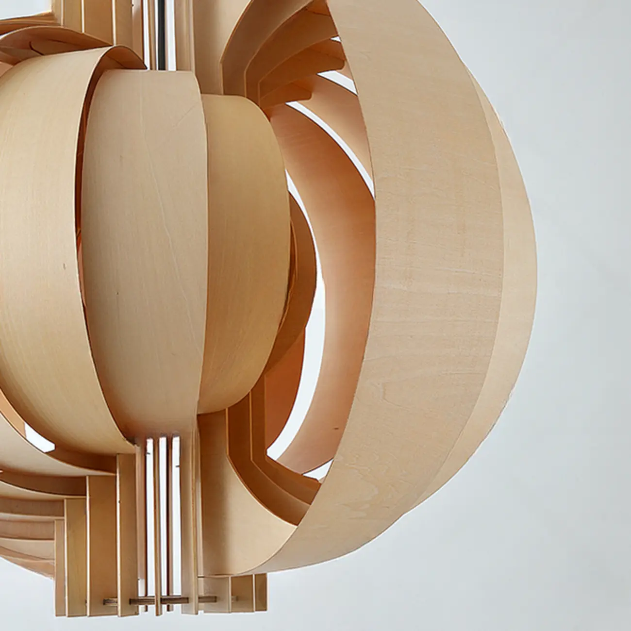 Unique Solid Wood Brown Globe Pendant Light for Indoor  Image - 13 | homeyfad