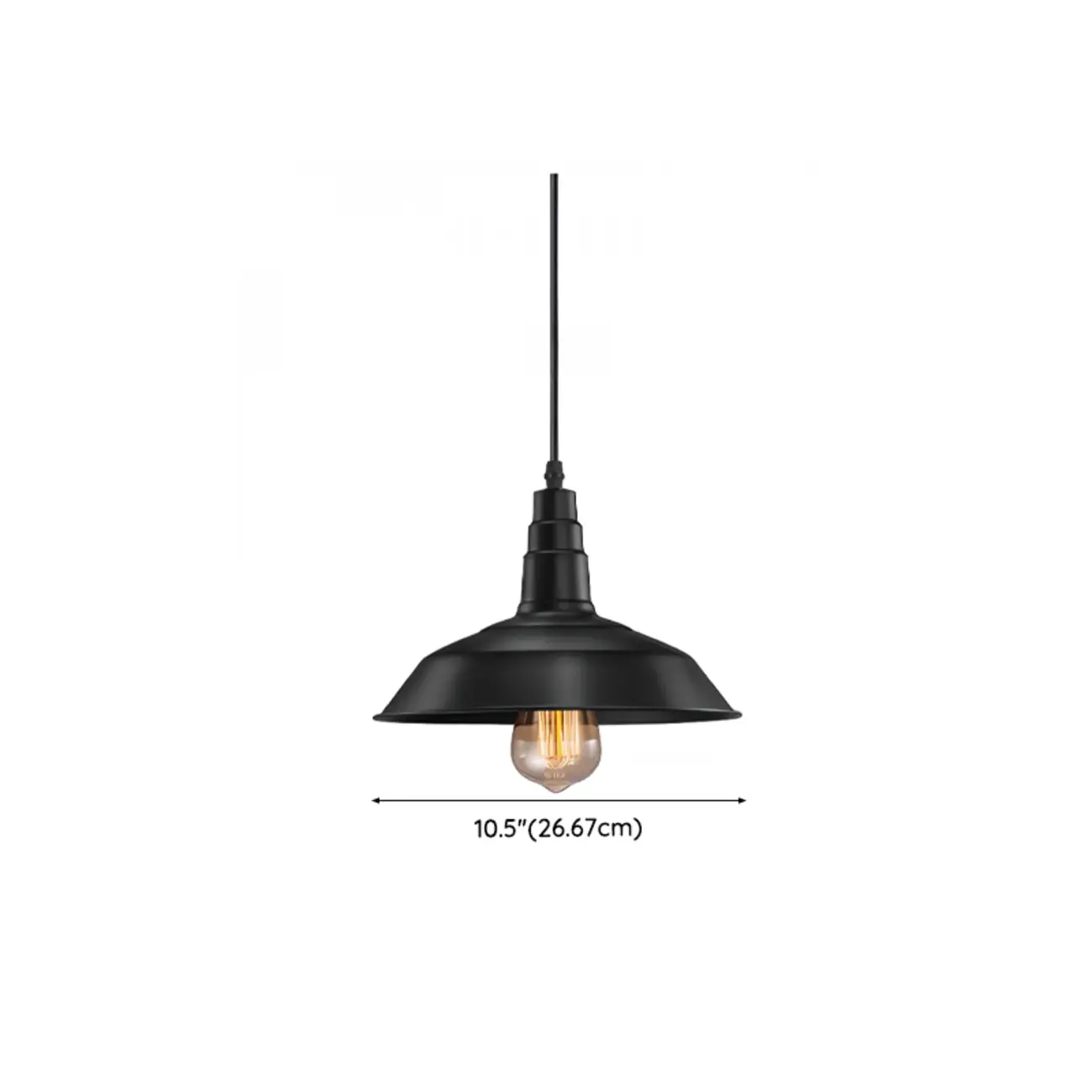 Industrial Black Round Metal Pendant Lighting for Kitchen Image - 12 | homeyfad