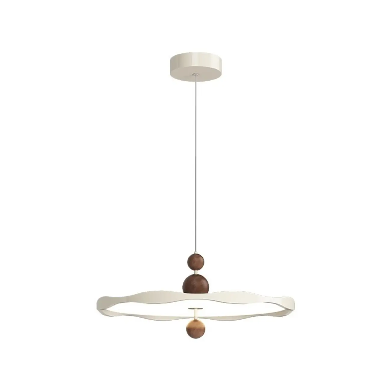 Dimmable White Round Hanging Pendant Light for Kitchen Island Image - 5 | homeyfad