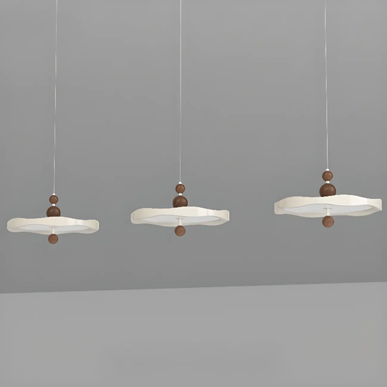 Dimmable White Round Hanging Pendant Light for Kitchen Island Image - 11 | homeyfad