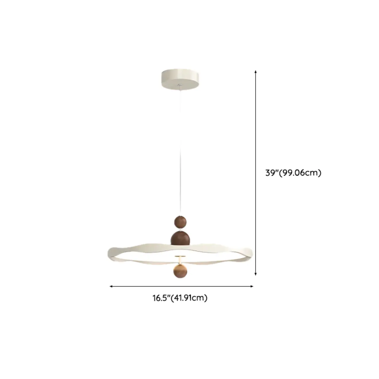 Dimmable White Round Hanging Pendant Light for Kitchen Island Image - 15 | homeyfad