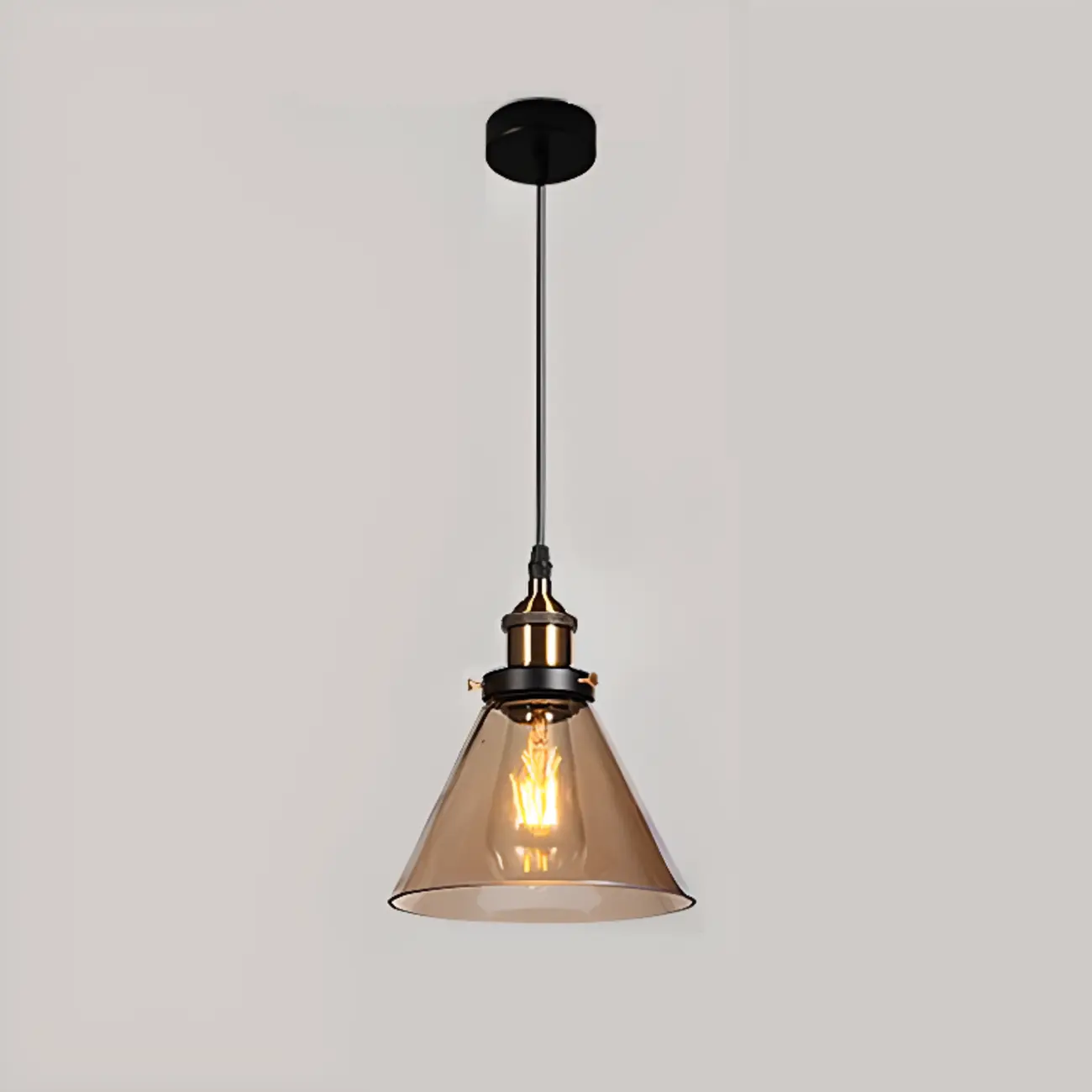 Modern Geometric Glass Gold Pendant Light Fixture for Dining Room | homeyfad