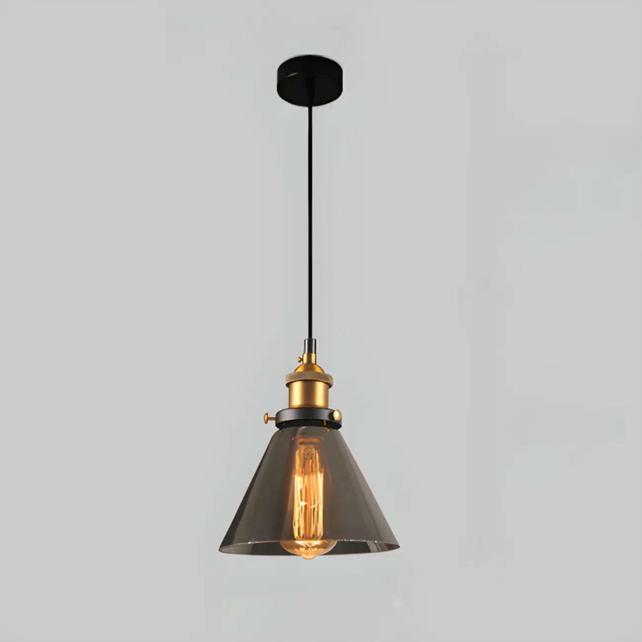 Modern Geometric Glass Gold Pendant Light Fixture for Dining Room | homeyfad