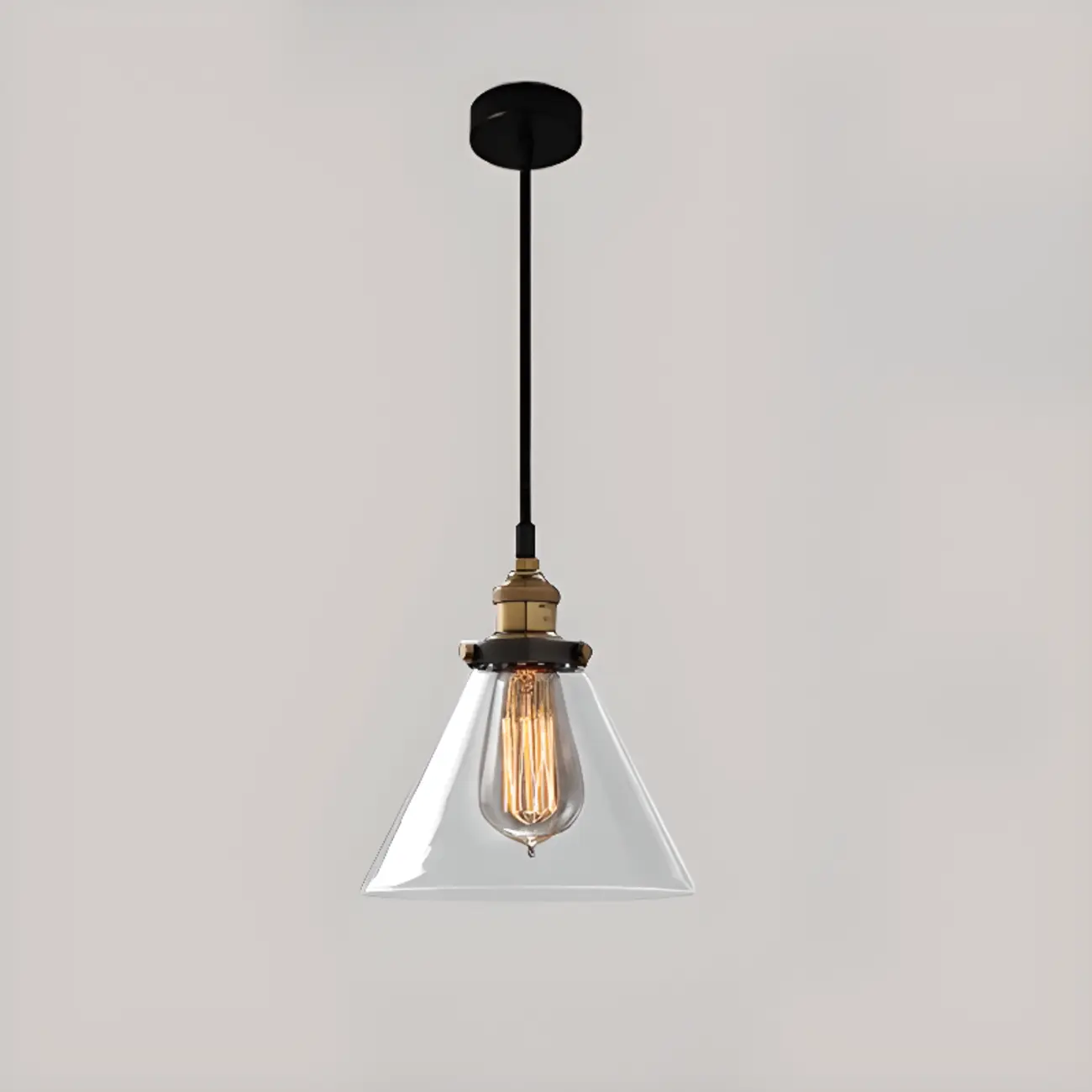 Modern Geometric Glass Gold Pendant Light Fixture for Dining Room | homeyfad