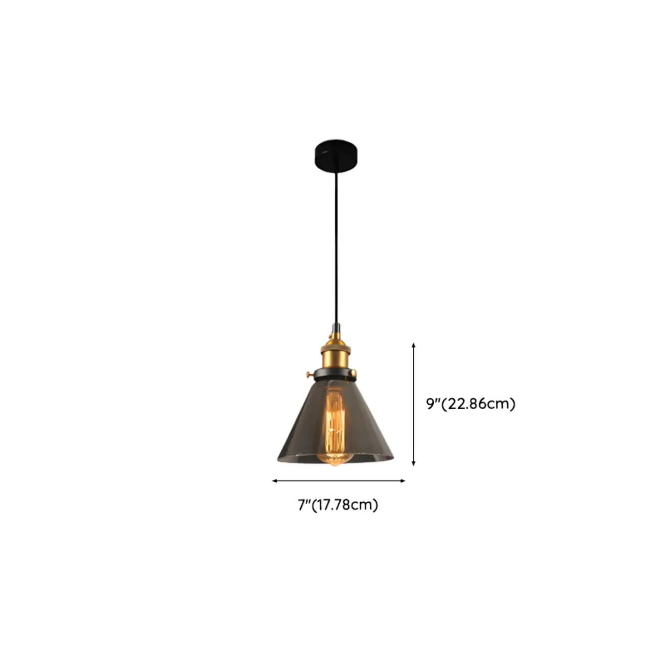 Modern Geometric Glass Gold Pendant Light Fixture for Dining Room | homeyfad