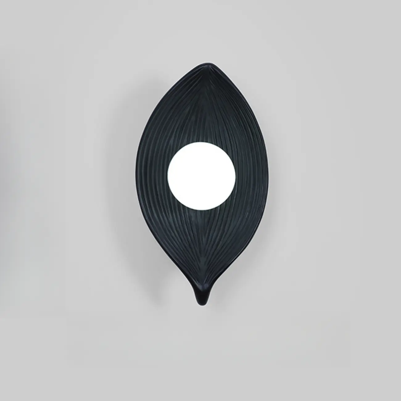 Chic Modern Mini Resin Leaf Wall Sconce for Bedroom Decor | homeyfad