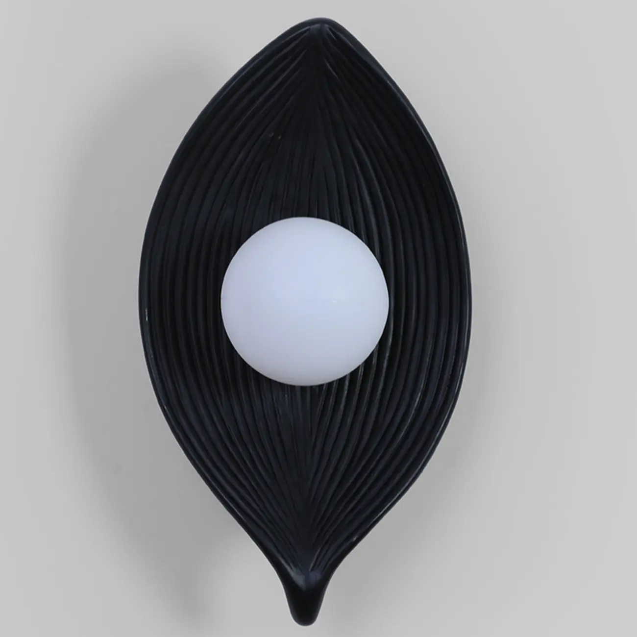 Chic Modern Mini Resin Leaf Wall Sconce for Bedroom Decor | homeyfad