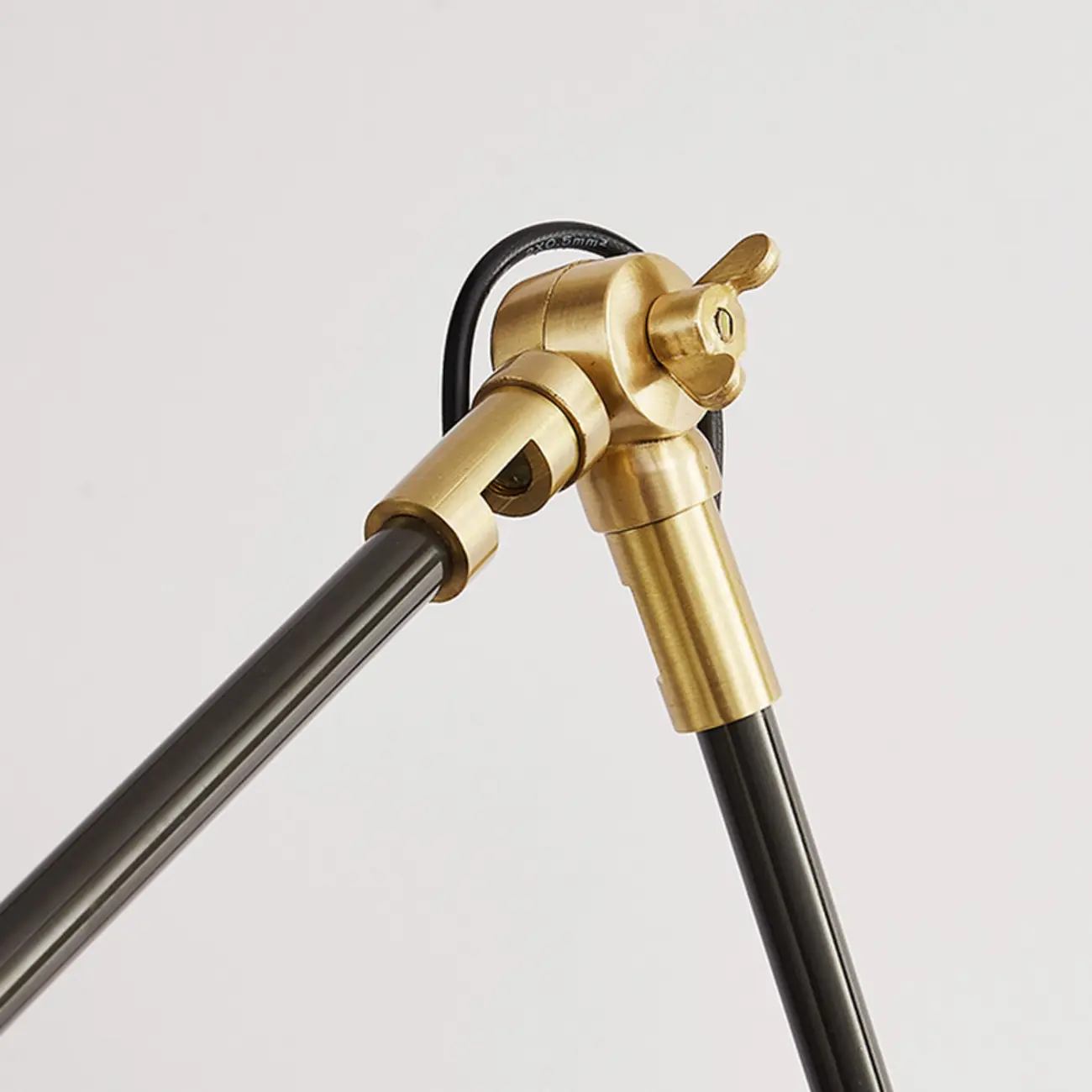 Industrial Amber Swing Arm LED Wall Sconce with Glass Shade Image - 17 | homeyfad