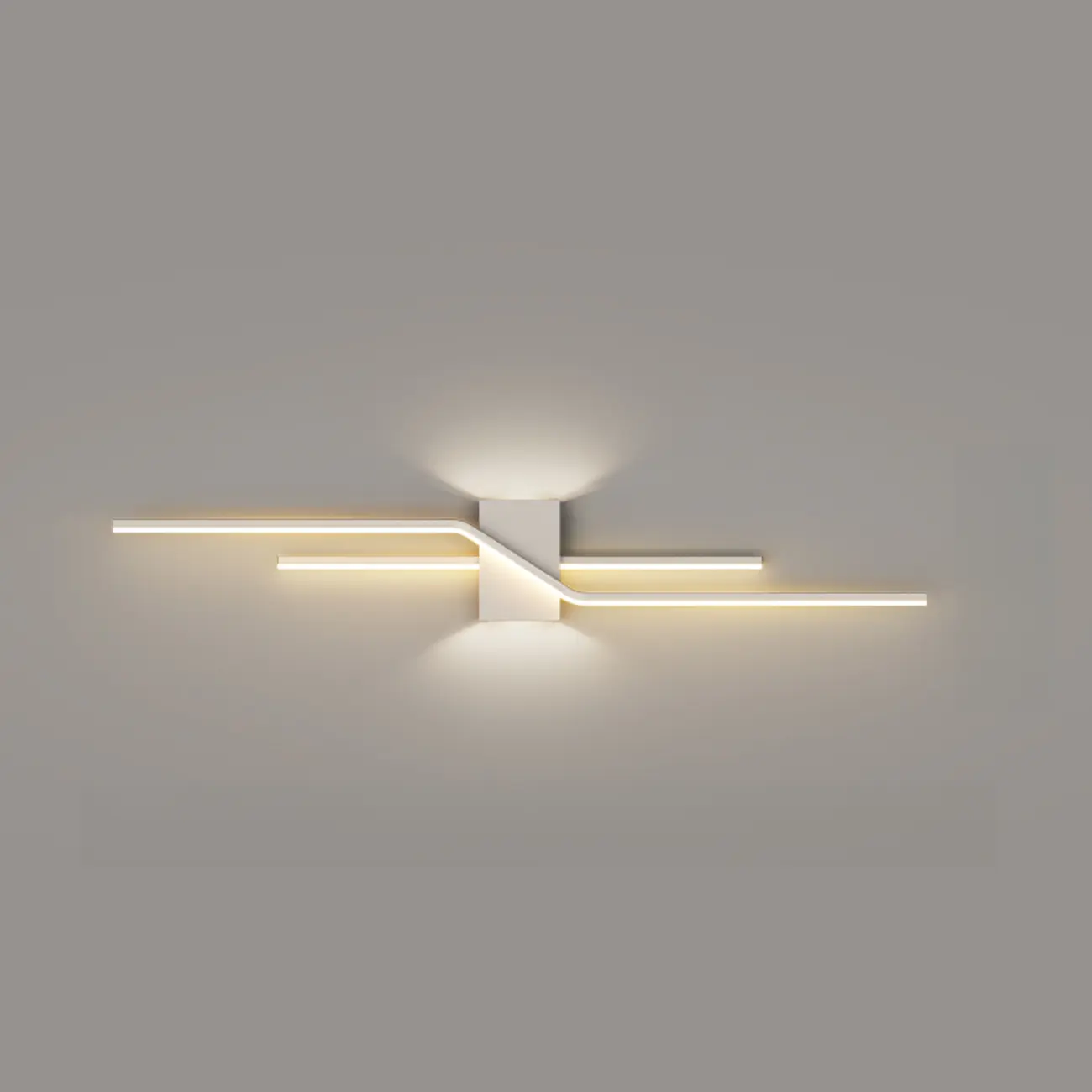 Modern Black Linear Acrylic 5-Light Wall Sconce Remote Control Image - 5 | homeyfad