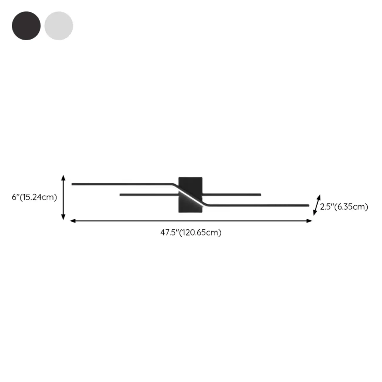 Modern Black Linear Acrylic 5-Light Wall Sconce Remote Control Image - 13