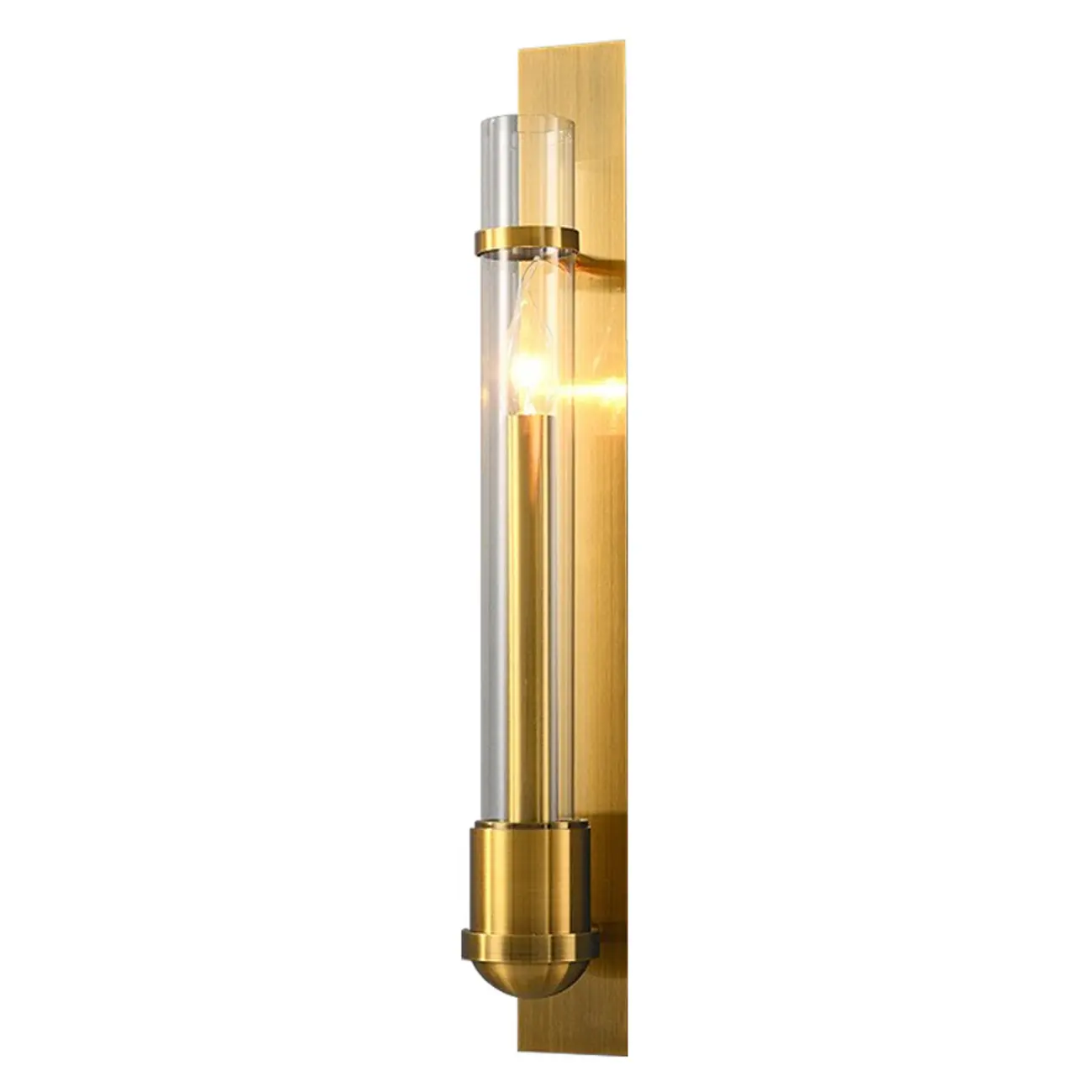Medium Cylinder Gold LED Wall Sconce for Indoor Lighting  Image - 4 | homeyfad