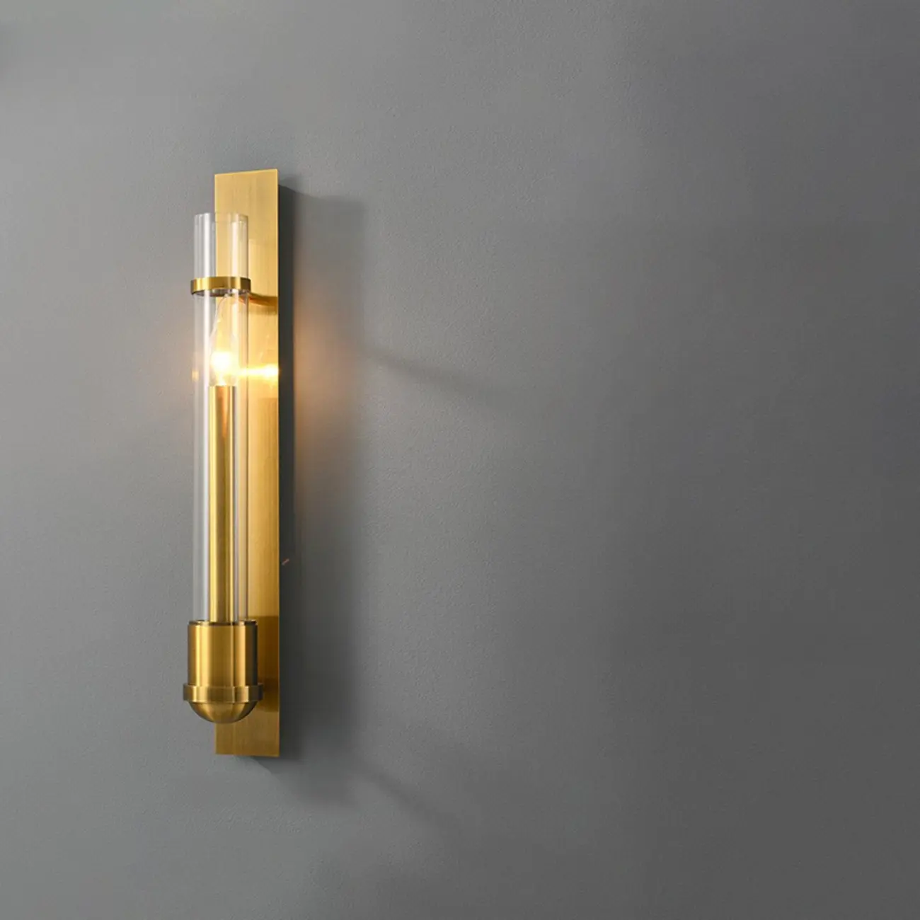 Medium Cylinder Gold LED Wall Sconce for Indoor Lighting  Image - 5 | homeyfad